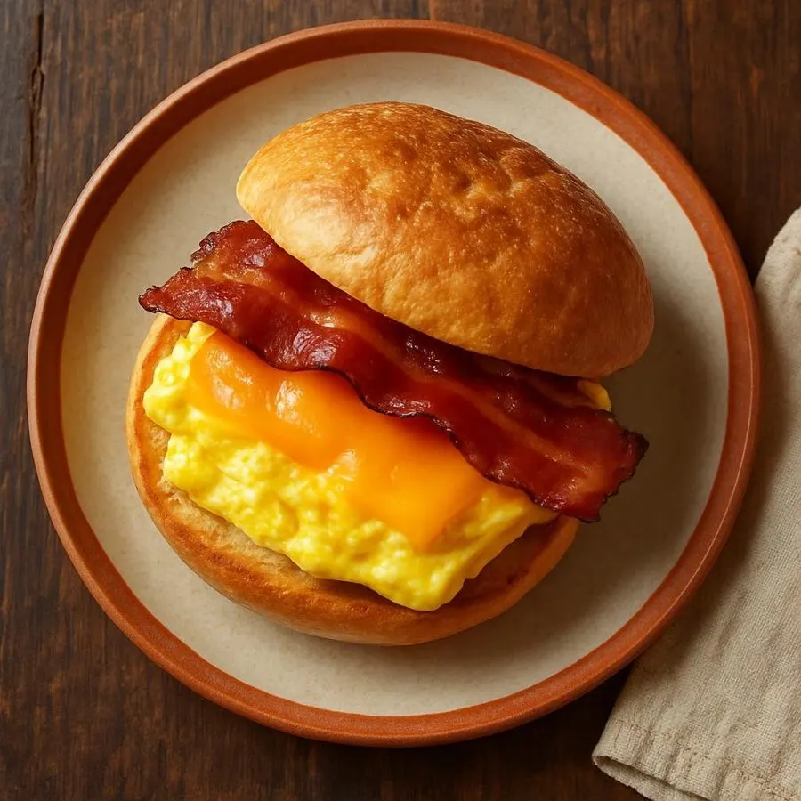 Cheesy Egg Breakfast Sandwich