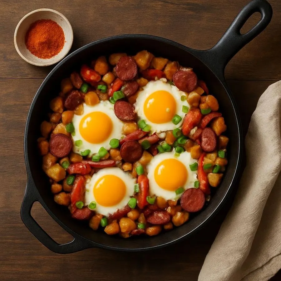 Chorizo and Potato Breakfast Hash