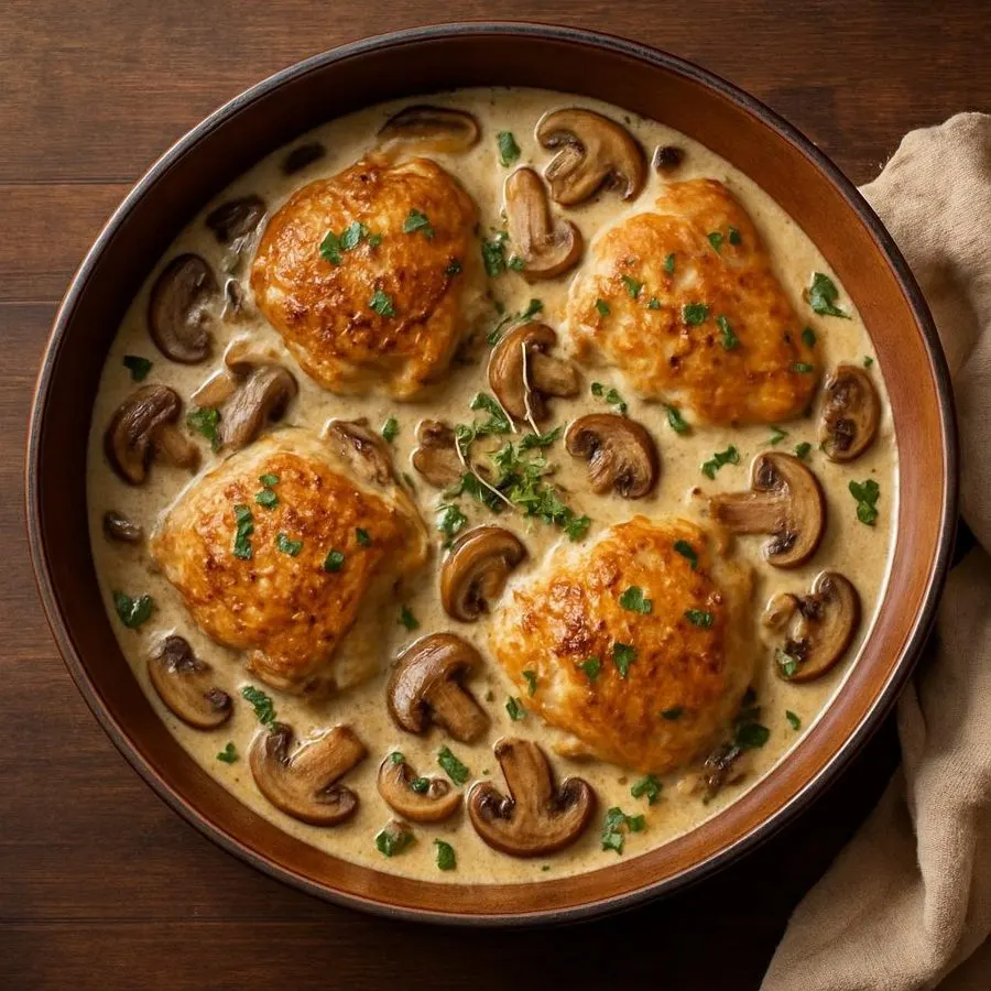 Creamy Mushroom Chicken Skillet