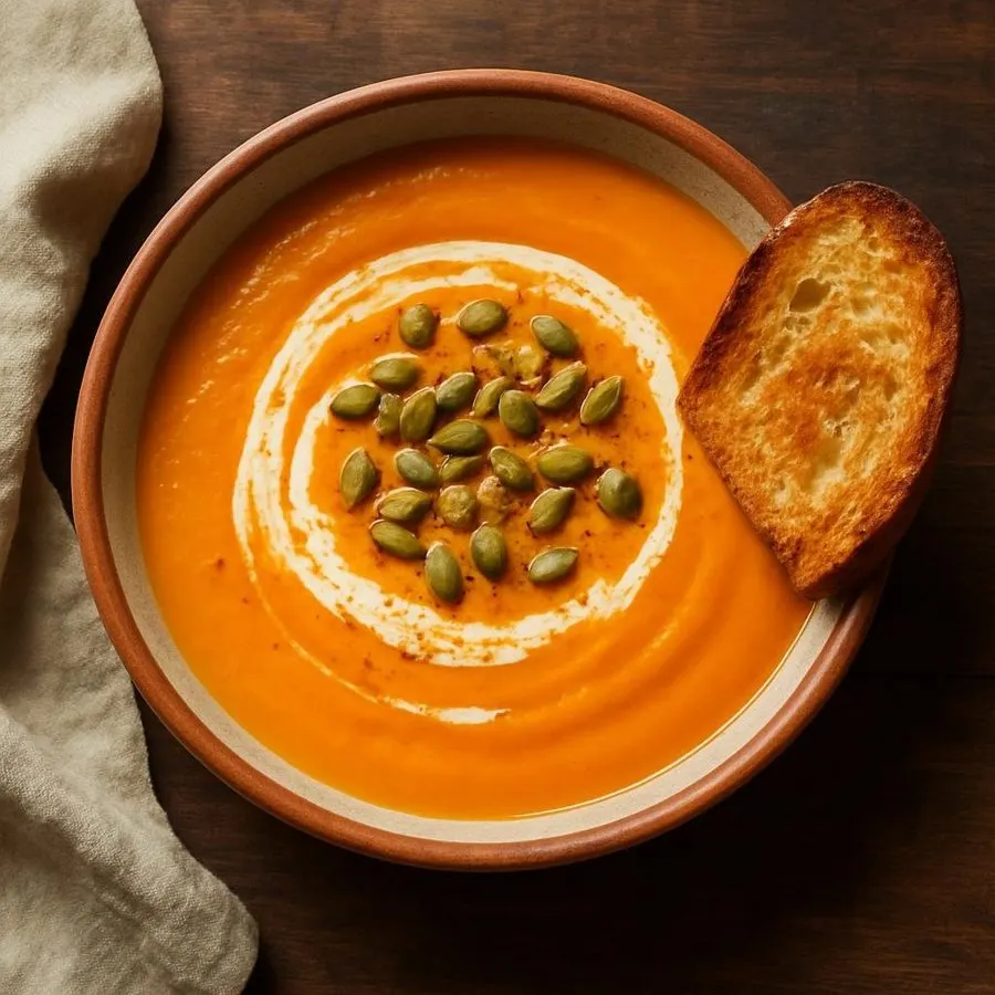 Creamy Roasted Pumpkin Soup