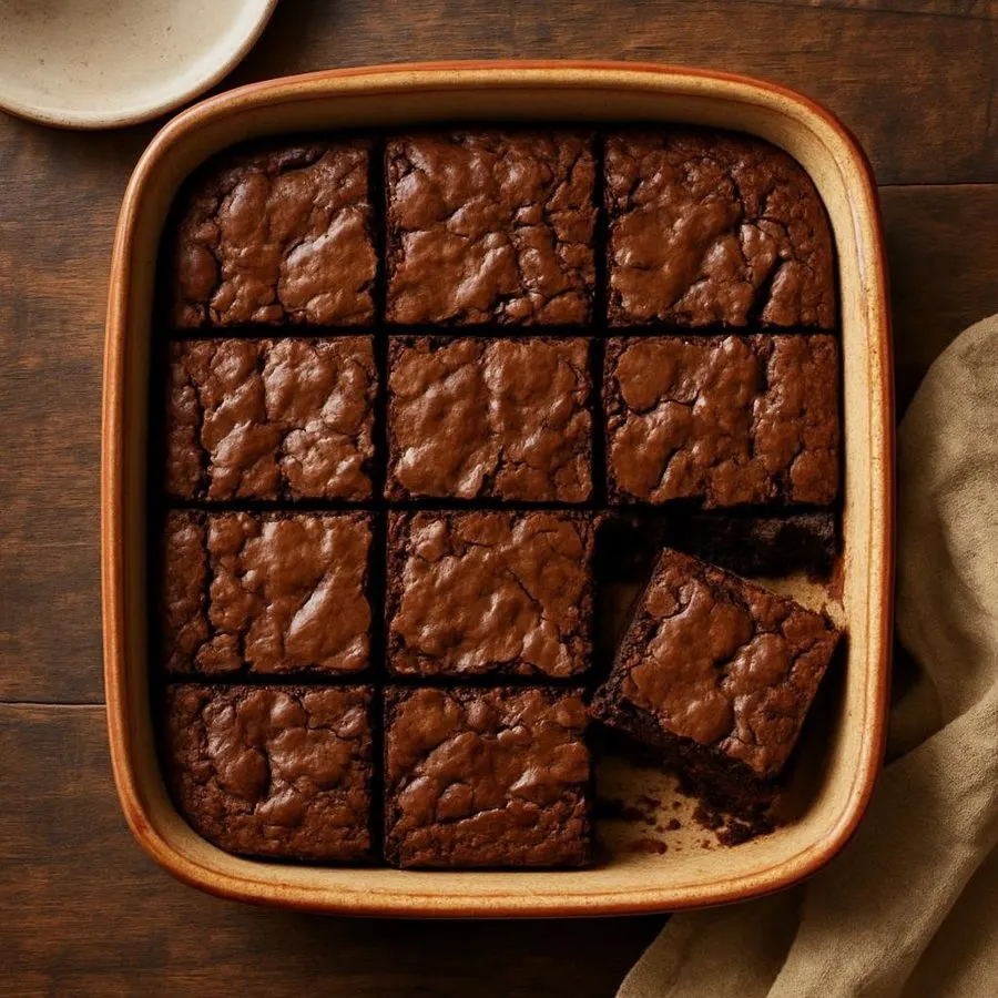 Fudgy Crinkle-Top Brownies