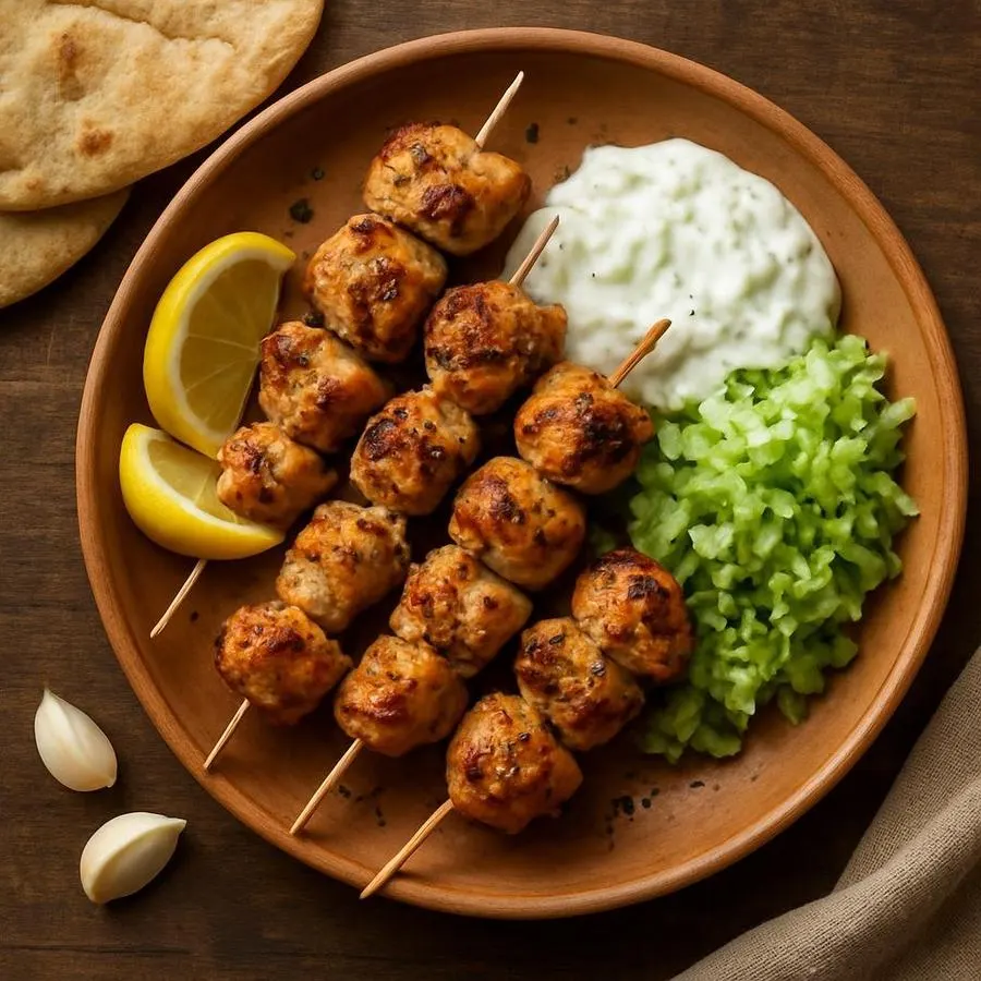 Souvlaki de pollo