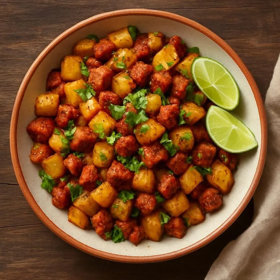 Papas con Chorizo