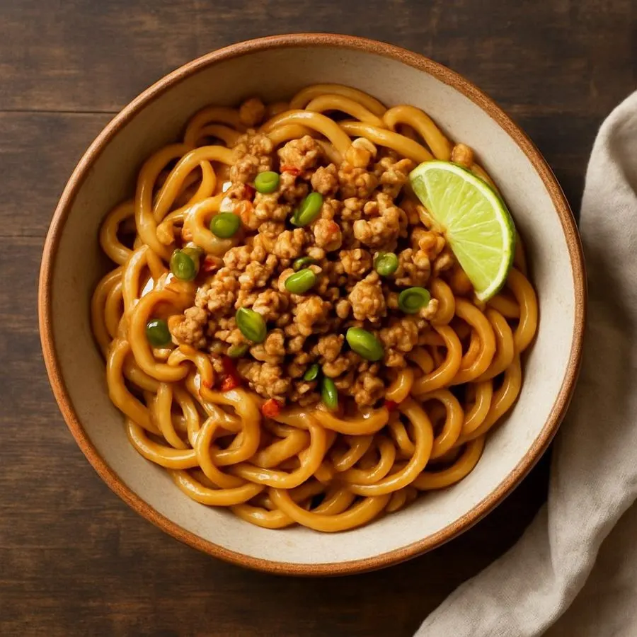 Peanut Butter Pork Noodles