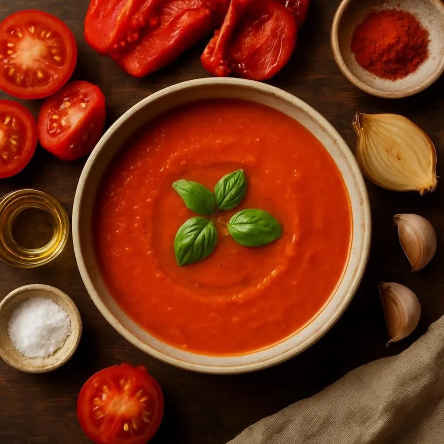 Roasted Tomato and Red Pepper Soup