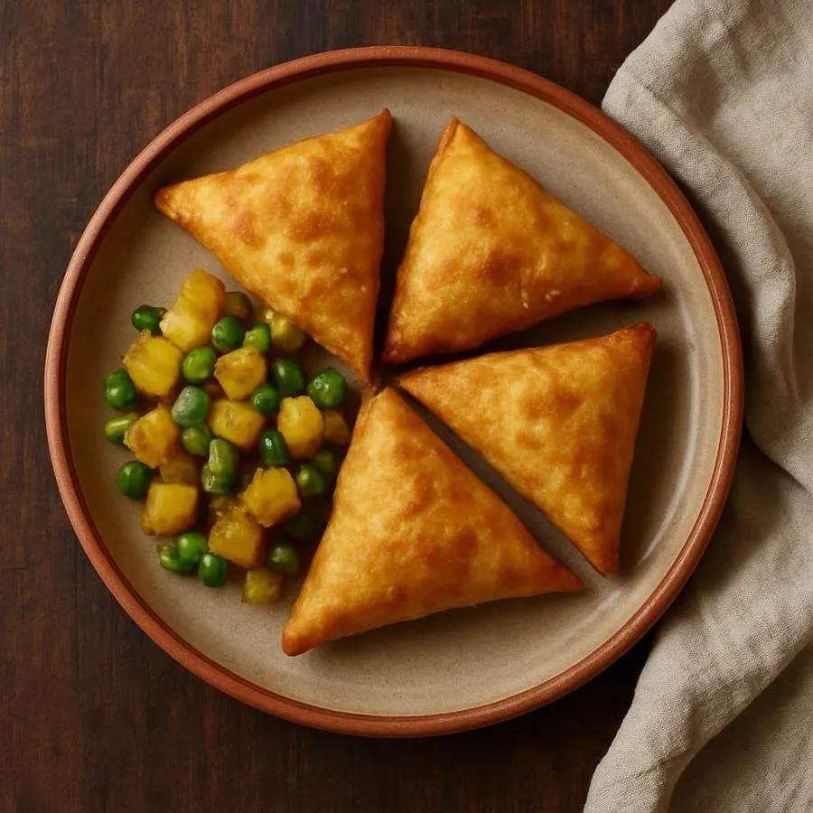 Punjabi Potato and Pea Samosas