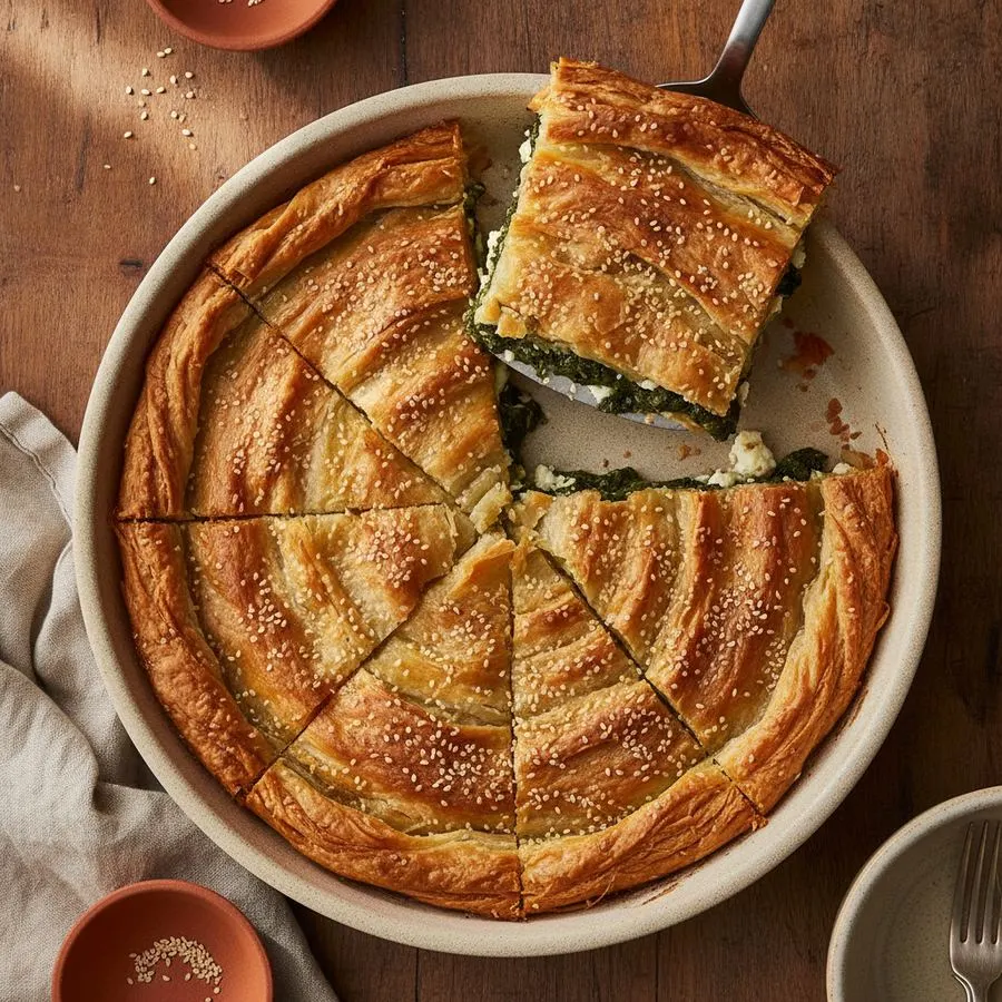 Spinach and Feta Filo Pie
